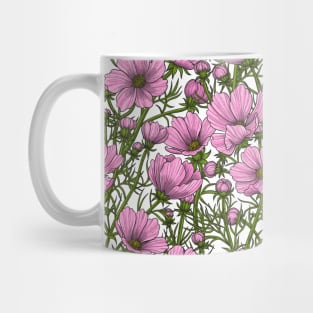 Pink Cosmos flowers Mug